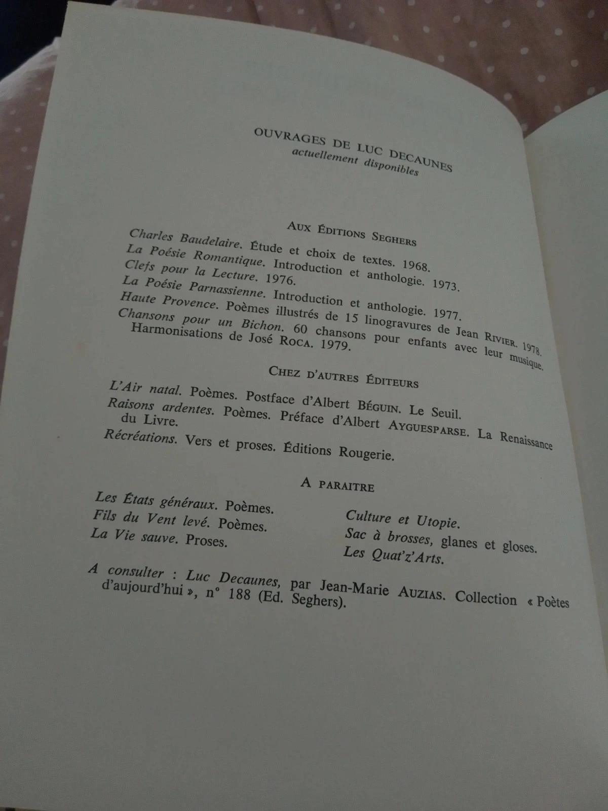 Les riches heures de la poésie française luc decaunes – photo 4